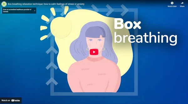 Box breathing relaxation technique: how to calm feelings of stress or anxiety