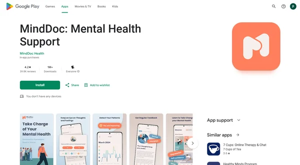 MindDoc: Mental Health Support