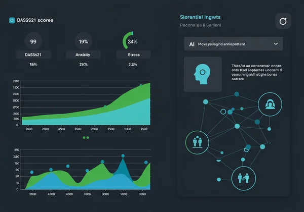 AI analyzing DASS21 responses for personalized insights
