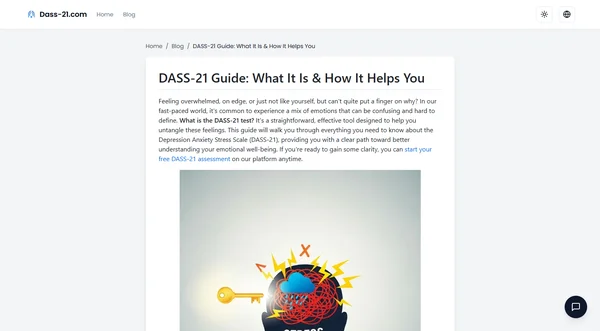 DASS-21 가이드: 무엇이며 어떻게 도움이 되나요?